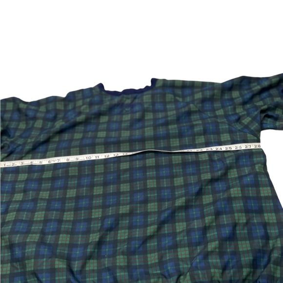 Sunderland Scotland Men Large Plaid Pullover Golf Windbreaker Jacket - Picture 4 of 10